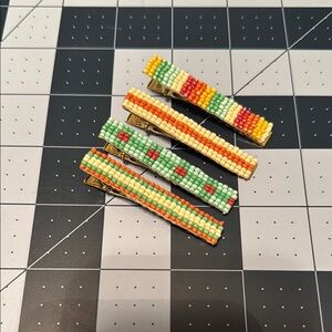 Noonday Collection beaded hair clips